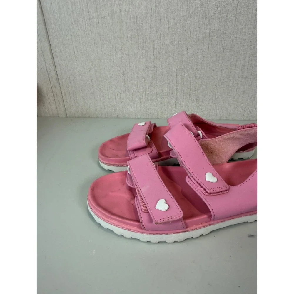 Women's Stoney‎ Clover Lane x Target Pink Heart Two Strap Sport Sandals Size 7